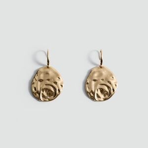 Mango Textured Coin Earrings